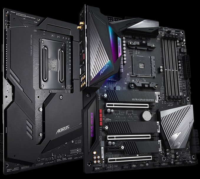 X570 AORUS MASTER with backplate