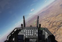 DCS world F16 cockpit