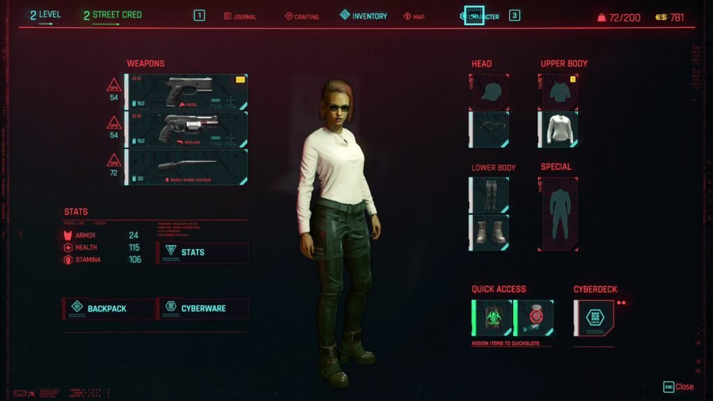 cyberpunk 2077 character v