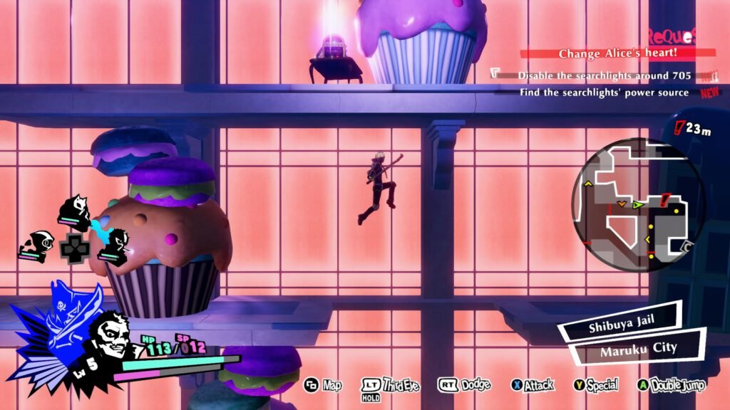persona 5 strikers platforming