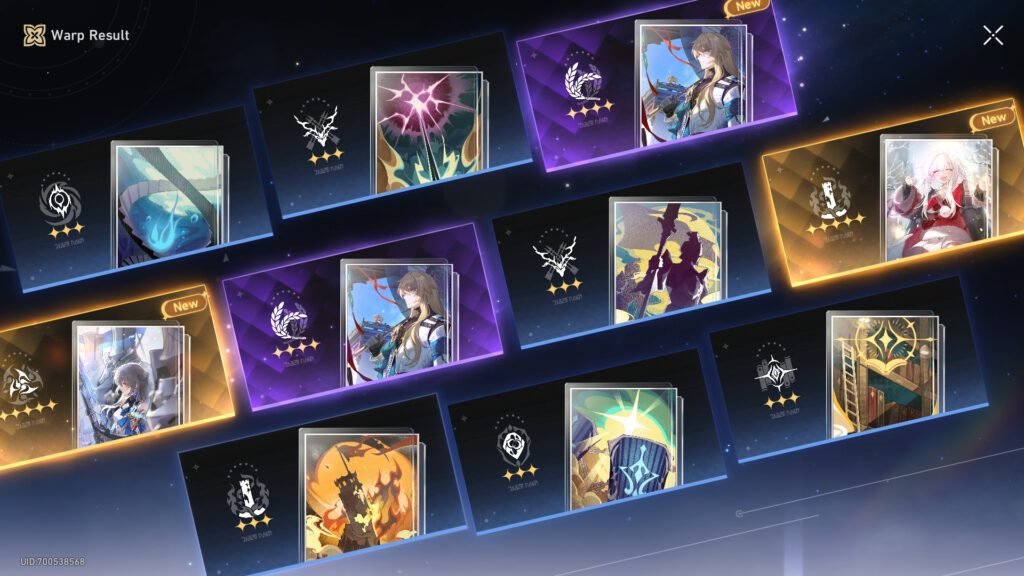 Honkai: Star Rail gacha