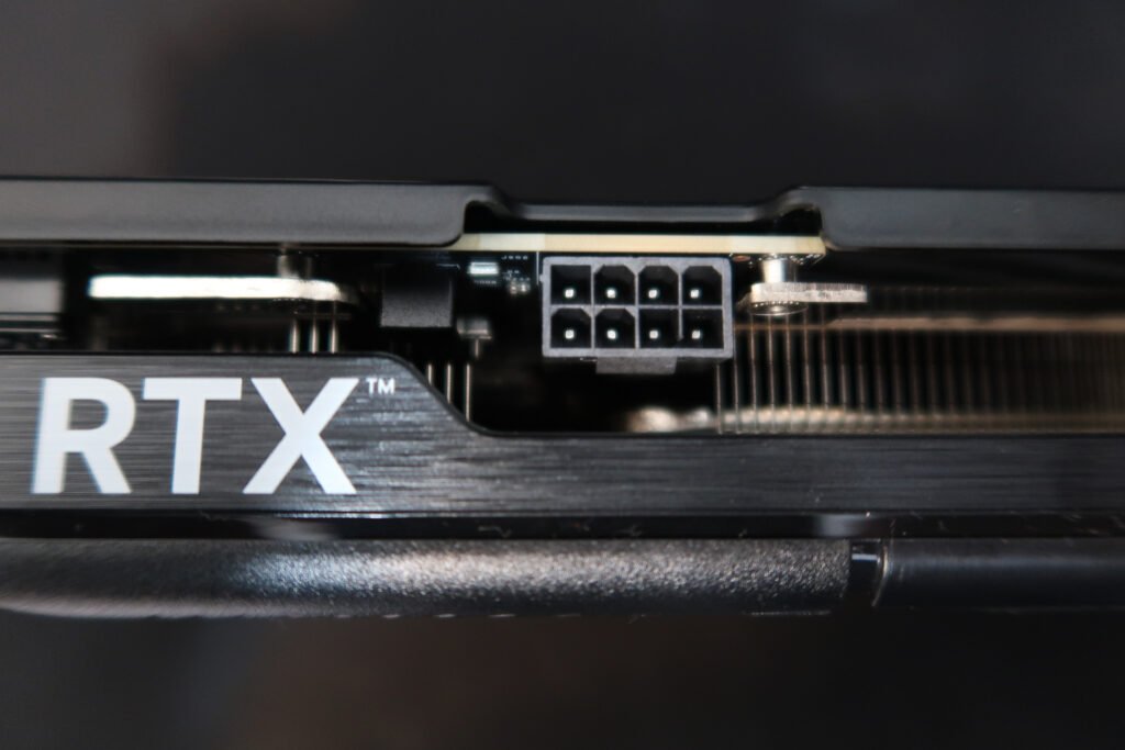 Nvidia 5060ti 8 pin connector view