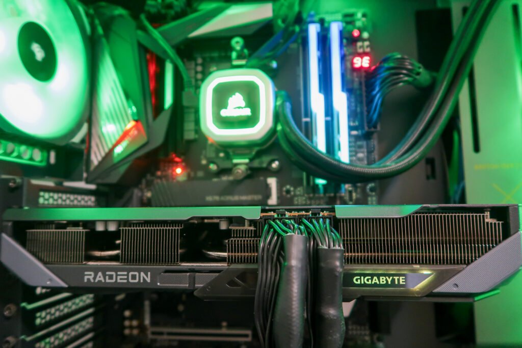 RX9070 Build Front connector