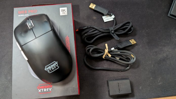Cherry XTRFY M68 Wireless Mouse Whats in the box