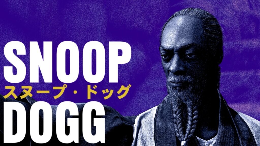 Promotional poster featuring a portrait of Snoop Dogg against a purple background with large white text and yellow Japanese subtitle. STRANGER THAN HEAVEN _ Cast Story Reveal Trailer 2-41 screenshot