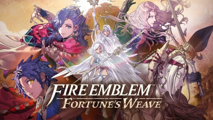 Fire Emblem: Fortune's Weave – הסאגה מתחילה בספטמבר הקרוב! Group of Fire Emblem characters posed in dynamic battle stances for Fortune's Wave promotional art.