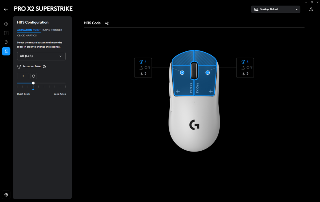Logitech G-Hub Actuation Logitech G-Hub Actuation