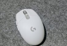 Logitech G305 X Superlight Mouse side buttons and scroll wheel